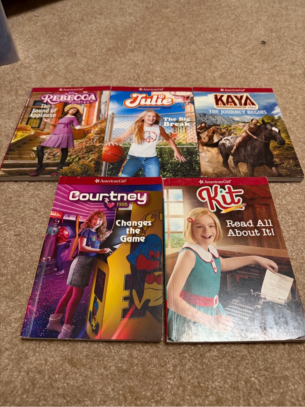 Lot of 5 American Girl historical character paperback books lot #1